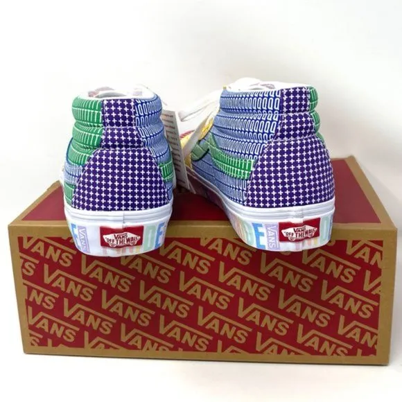💖MEGA SALE💖VANS Womens Size Sk8-Mid Pride Lacing Multicolor Canvas VN0A3WM33WJ
