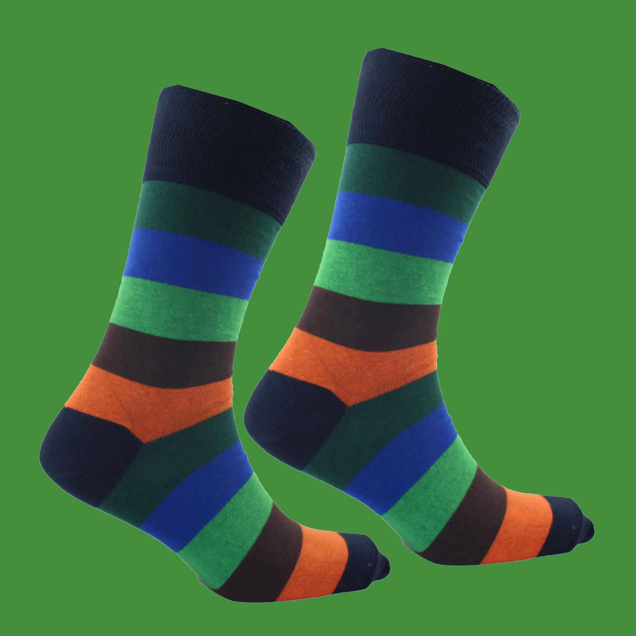 Men's Tavistock Stripe Socks - Sunset