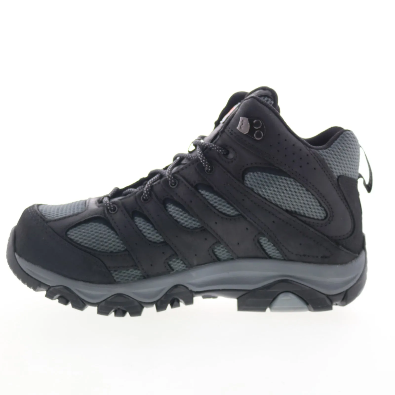 Merrell Moab Vertex 2 Mid Waterproof Carbon Fiber Mens Black Wide Work Boots
