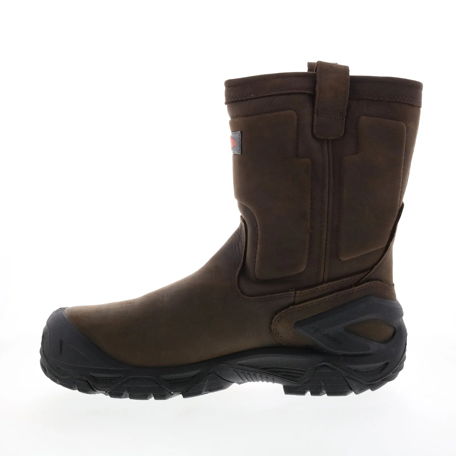 Merrell Strongfield LTR Pull On WP Composite Toe Mens Brown Wide Work Boots
