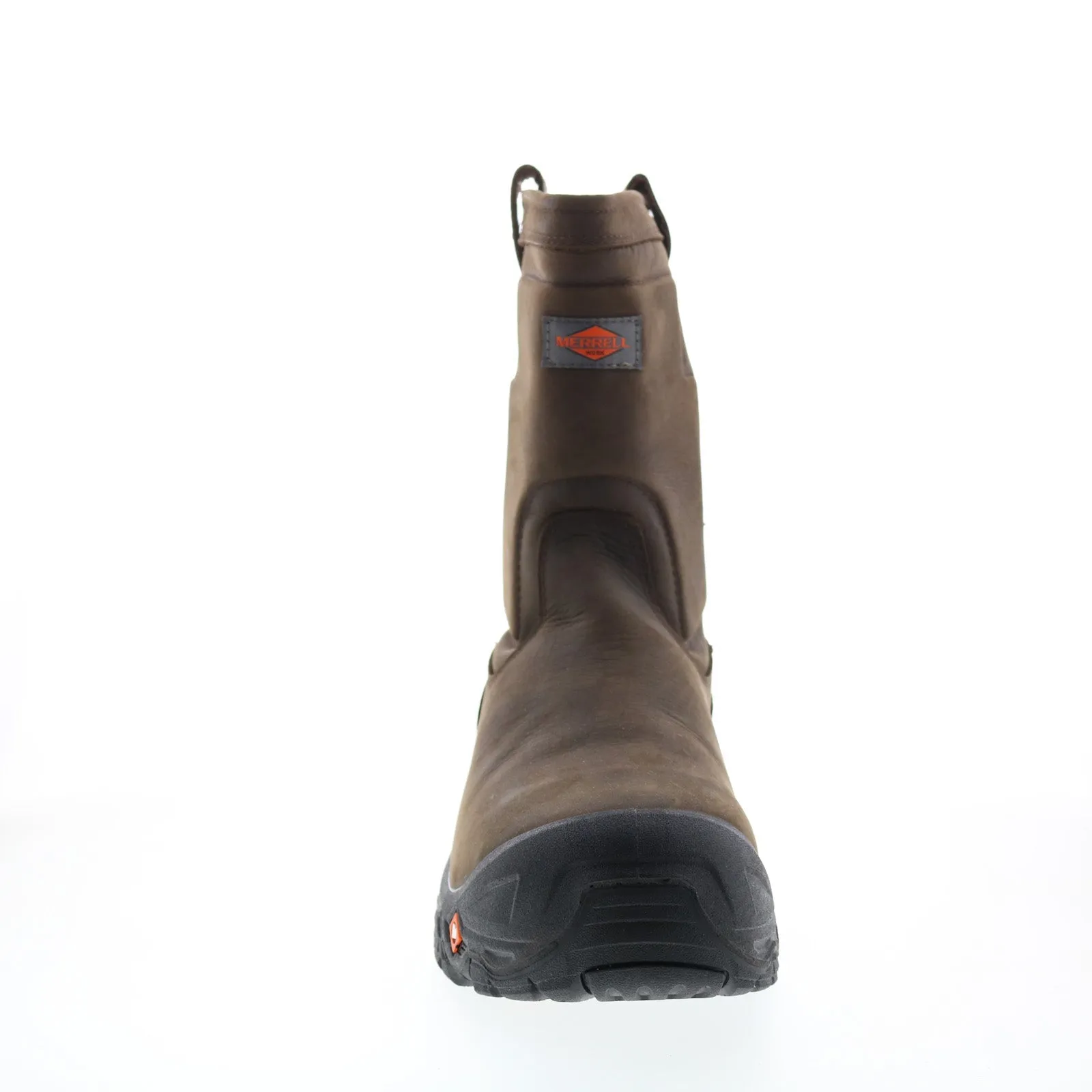 Merrell Strongfield LTR Pull On WP Composite Toe Mens Brown Wide Work Boots