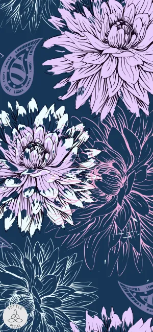 Midnight Flora Yoga Mat