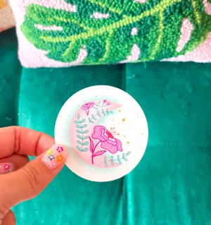 Moon Flower Sticker
