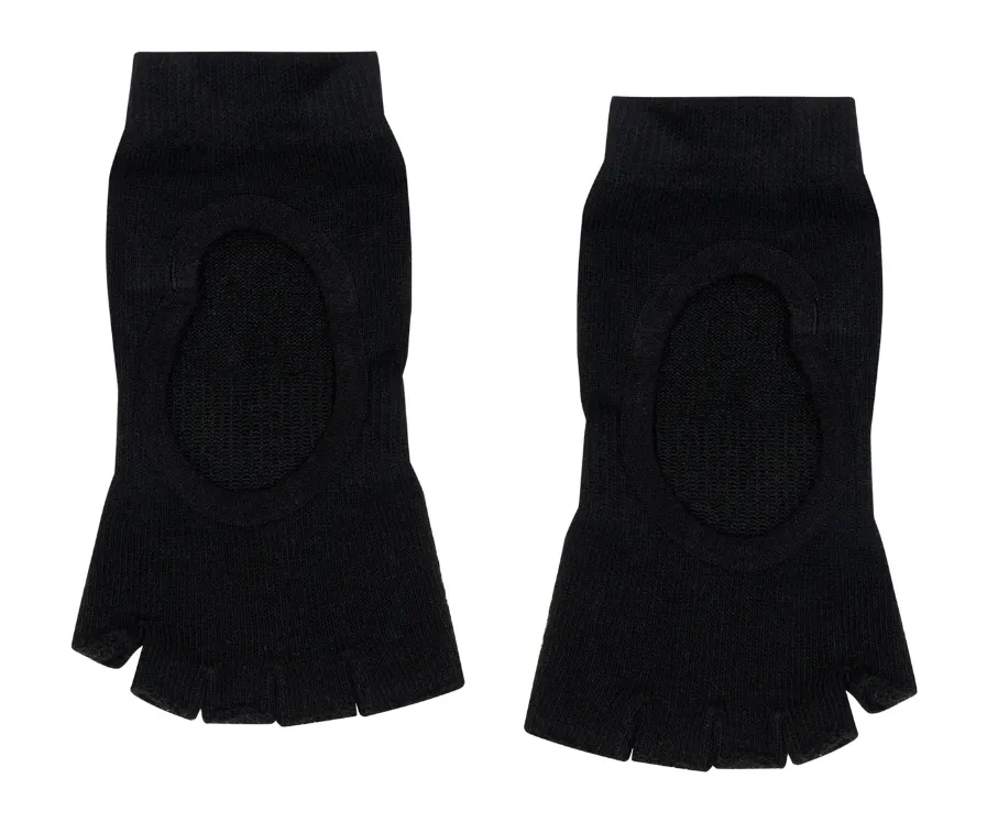 MoveActive Toeless Non Slip Grips Socks - Black