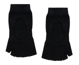 MoveActive Toeless Non Slip Grips Socks - Black