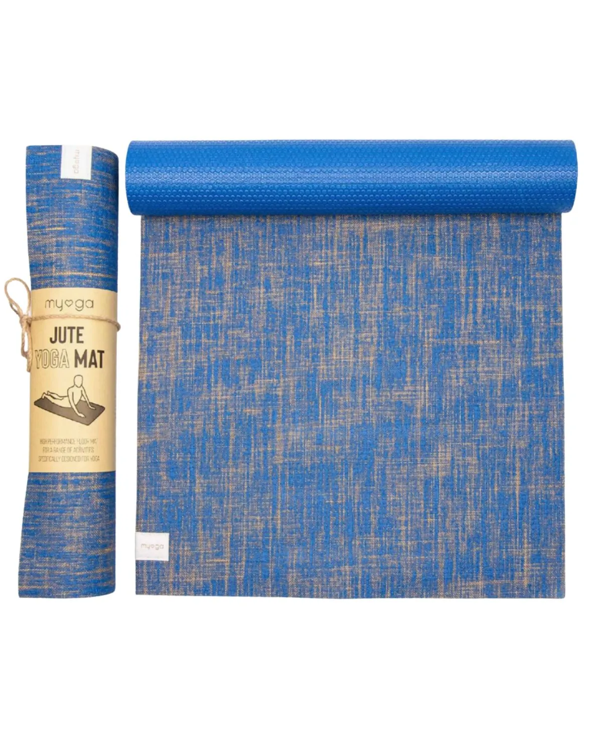 Navy Jute Vegan Yoga Mat