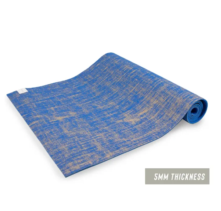 Navy Jute Vegan Yoga Mat