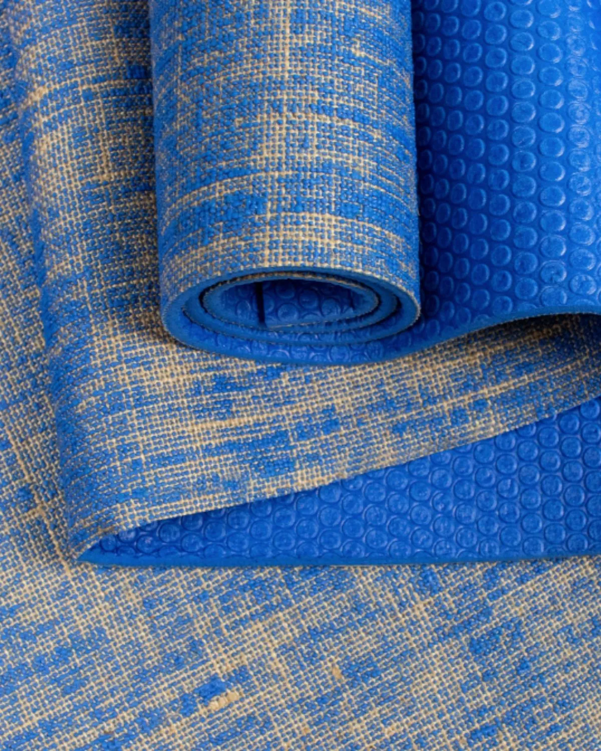 Navy Jute Vegan Yoga Mat
