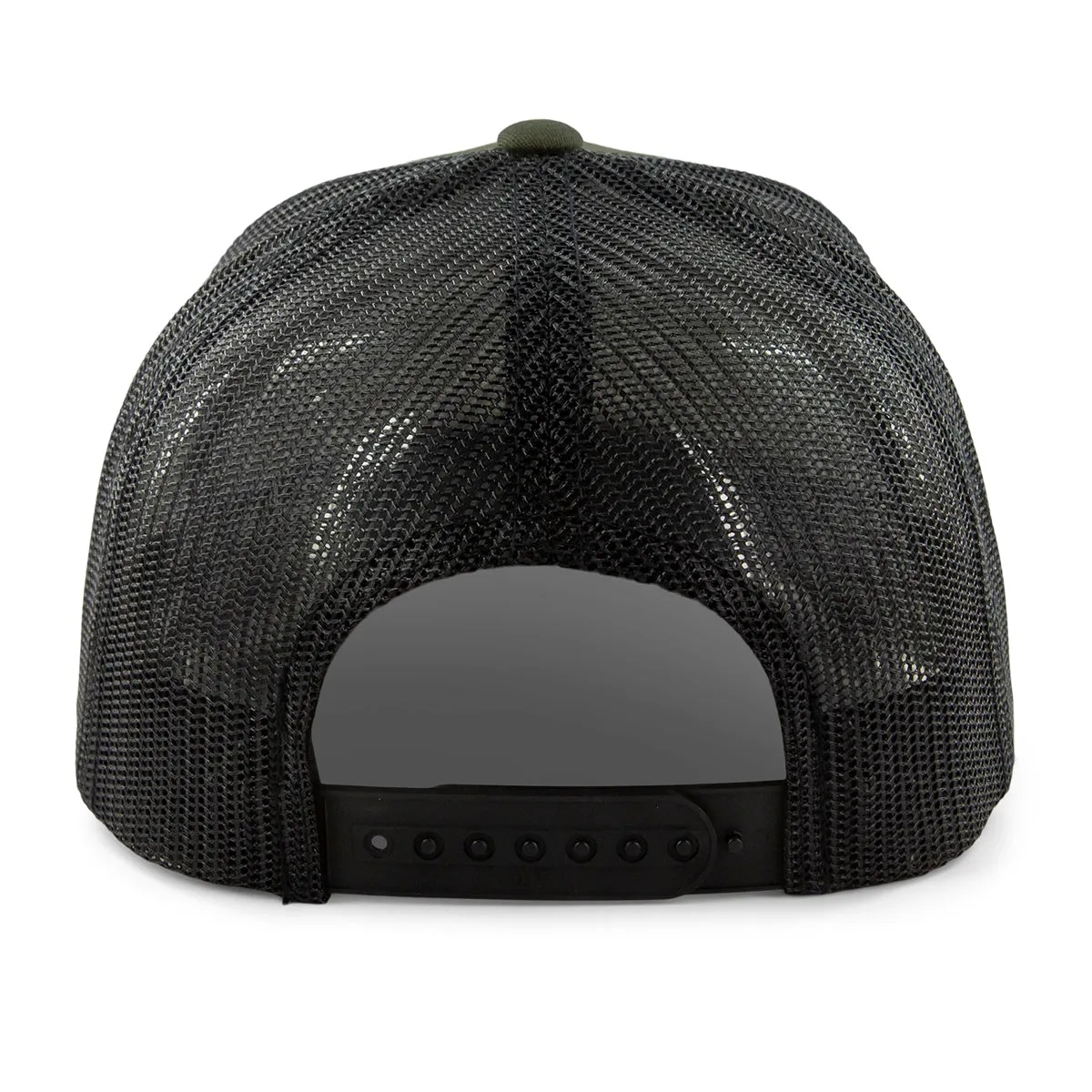 New Hampshire Striped Leather Patch Classic Snapback Trucker