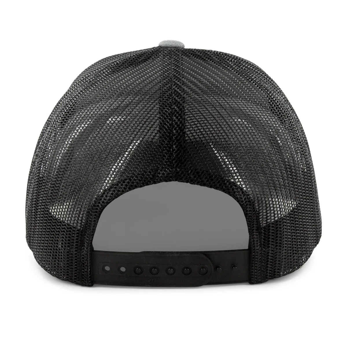 New Hampshire Striped Leather Patch Classic Snapback Trucker