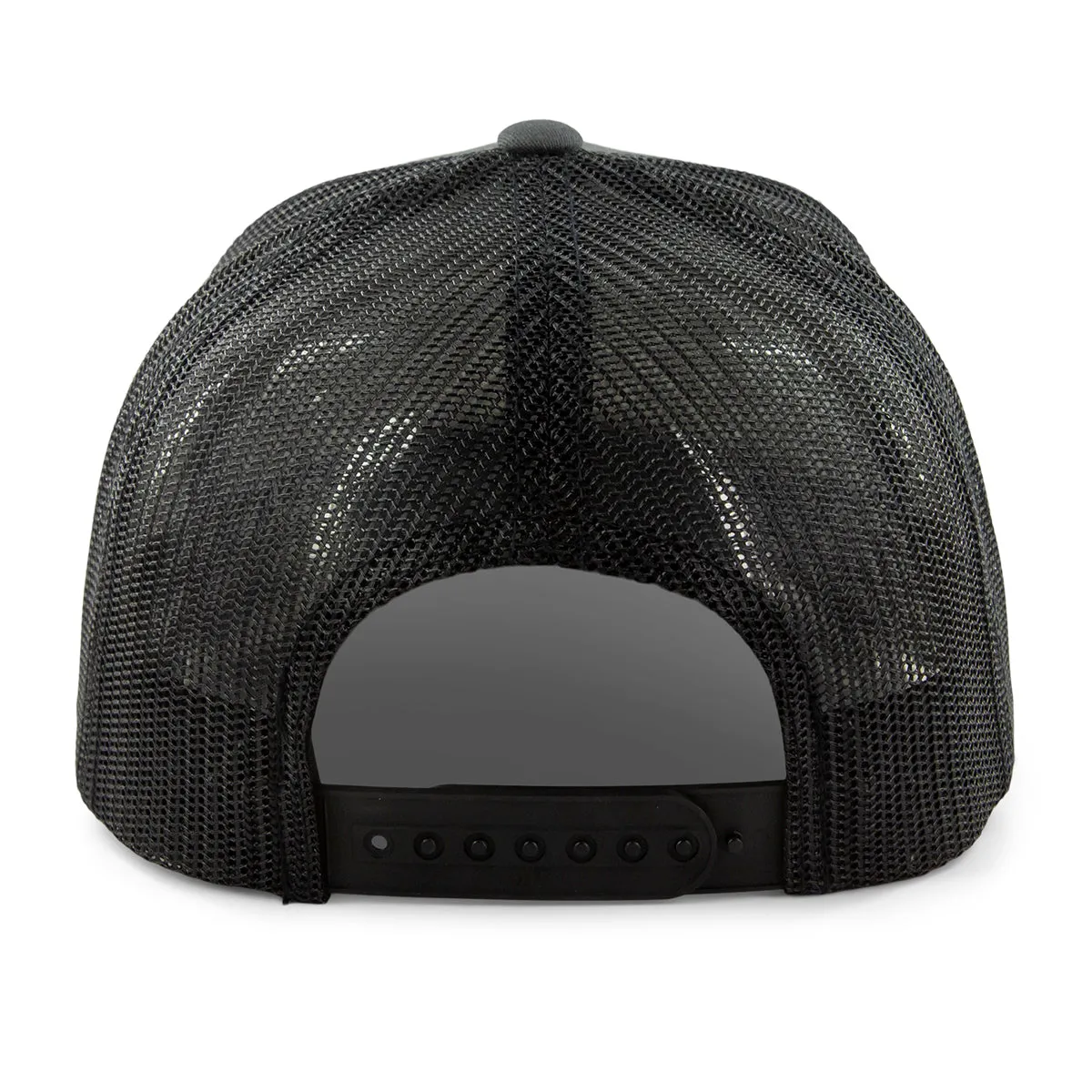 New Hampshire Striped Leather Patch Classic Snapback Trucker