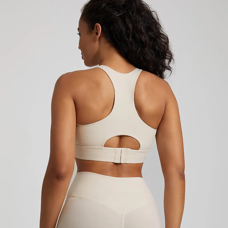 New Nude Feel Yoga Vest Women's European And American Shockproof Outdoor