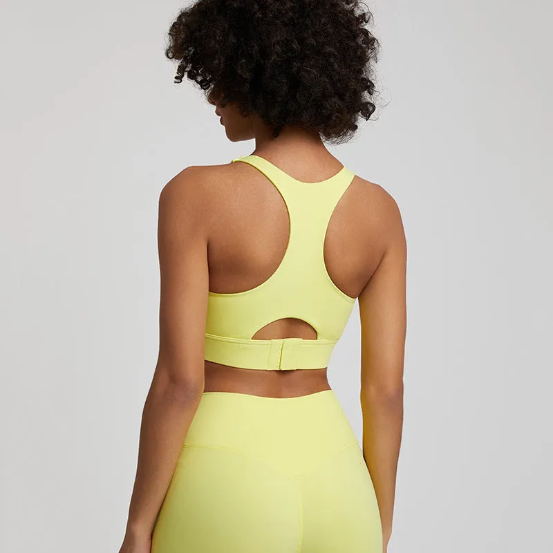 New Nude Feel Yoga Vest Women's European And American Shockproof Outdoor