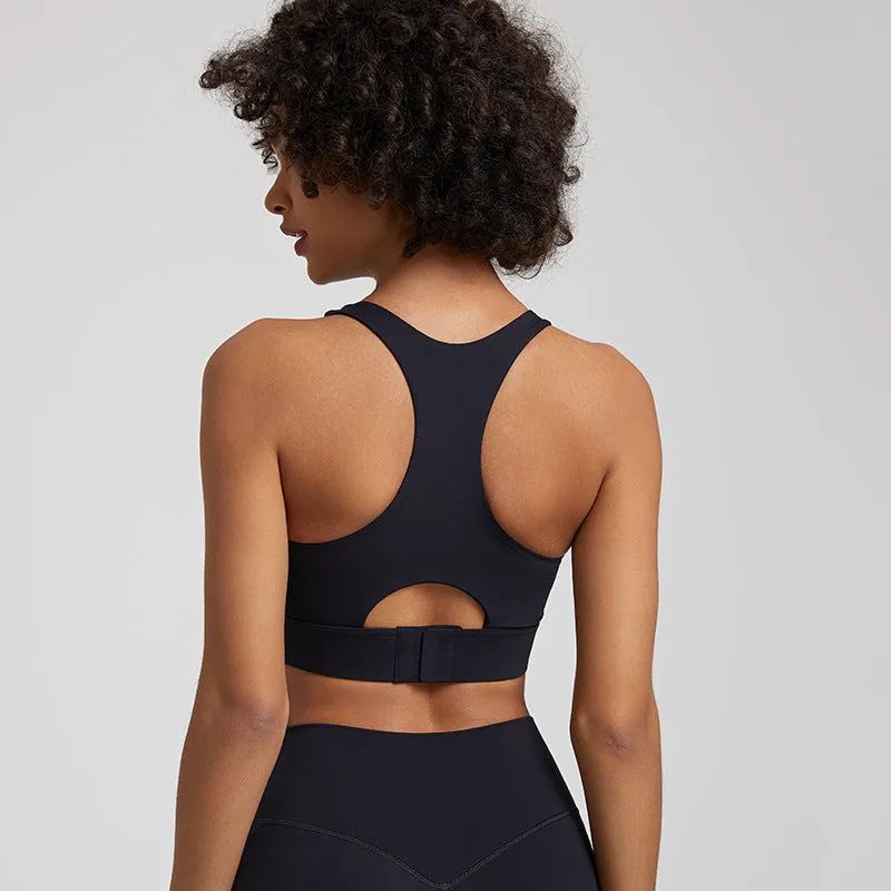New Nude Feel Yoga Vest Women's European And American Shockproof Outdoor