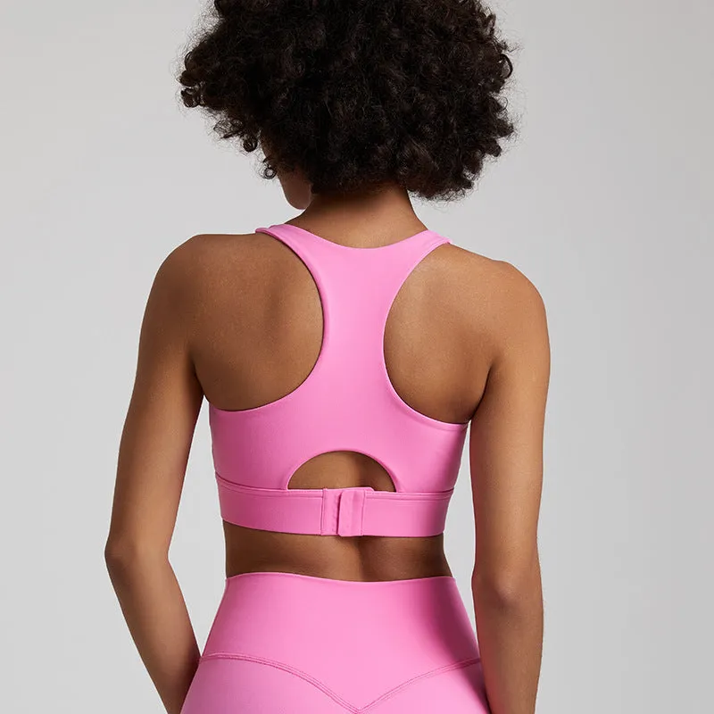 New Nude Feel Yoga Vest Women's European And American Shockproof Outdoor