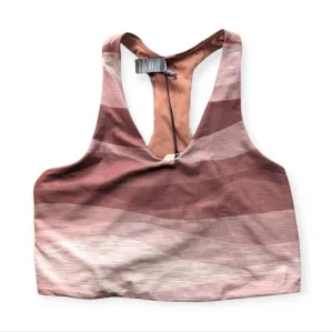New PrAna Momento Crop Top Athleisure Workout Yoga Bra Reversible Medium