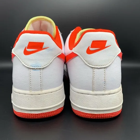 Nike Air Force 1 '07 Low White Crimson Shoes CI0060-102 Men's Sz 12