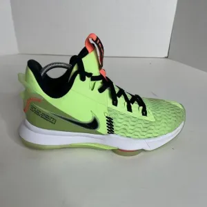 Nike Lebron Witness 5 Grinch Lime Glow Black Men's Basketball Sz 9 - CQ9380-300