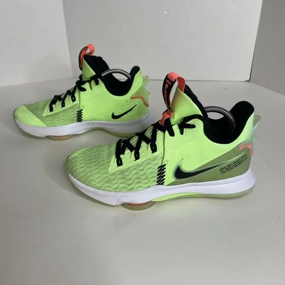 Nike Lebron Witness 5 Grinch Lime Glow Black Men's Basketball Sz 9 - CQ9380-300