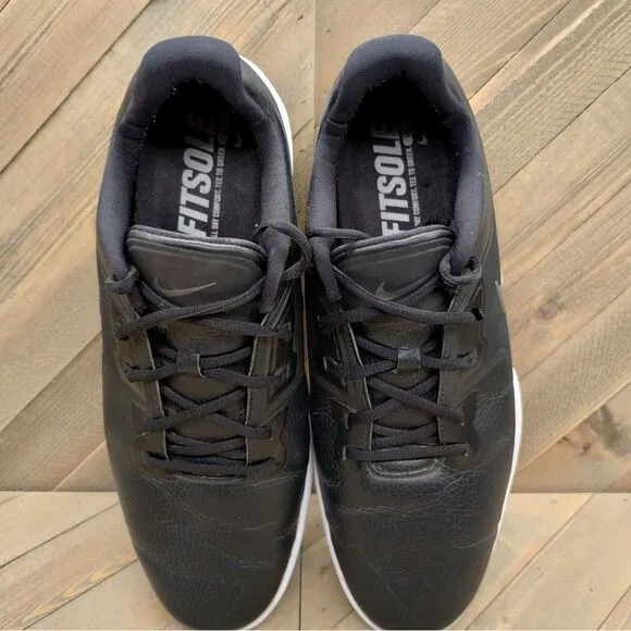 Nike Vapor Pro Golf Shoes Mens Size 11 Black Silver Cleats Outdoor Sports Spikes