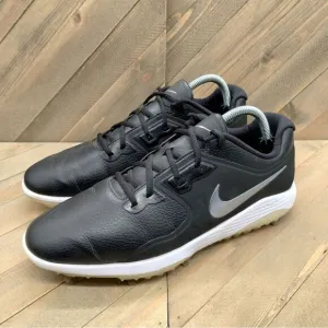 Nike Vapor Pro Golf Shoes Mens Size 11 Black Silver Cleats Outdoor Sports Spikes
