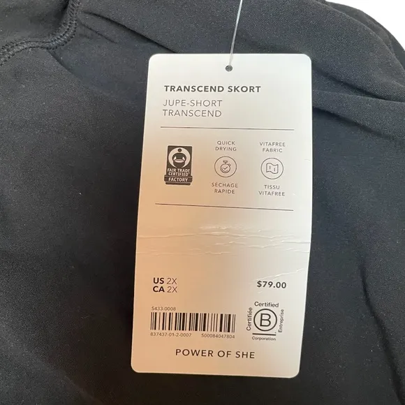 NWT Athleta Transcend Skort