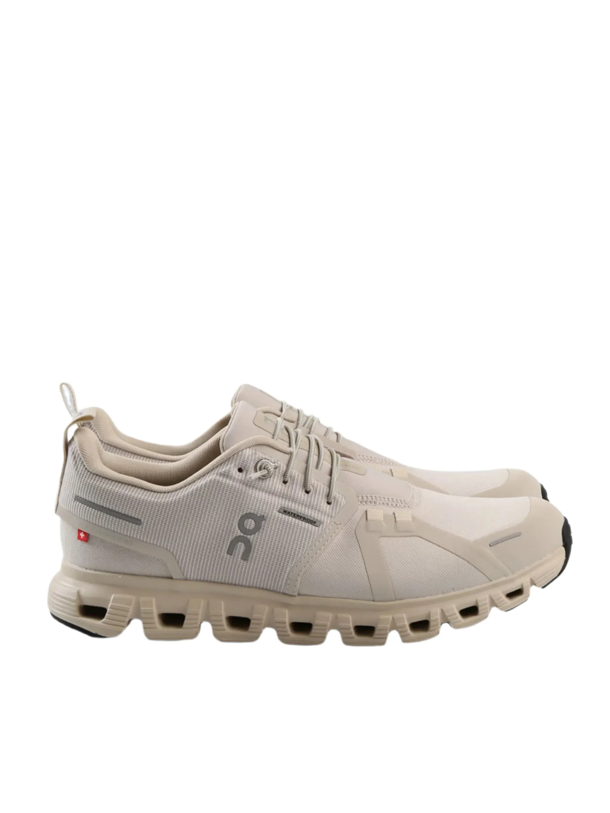 On Running Women's Cloud 6 Waterproof Athletic Shoe - Pearl/Cream