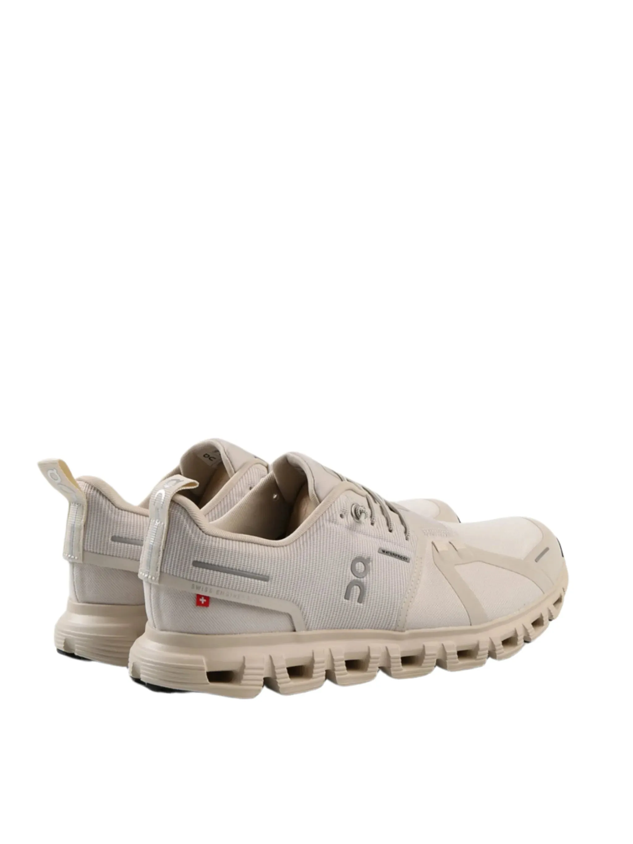 On Running Women's Cloud 6 Waterproof Athletic Shoe - Pearl/Cream