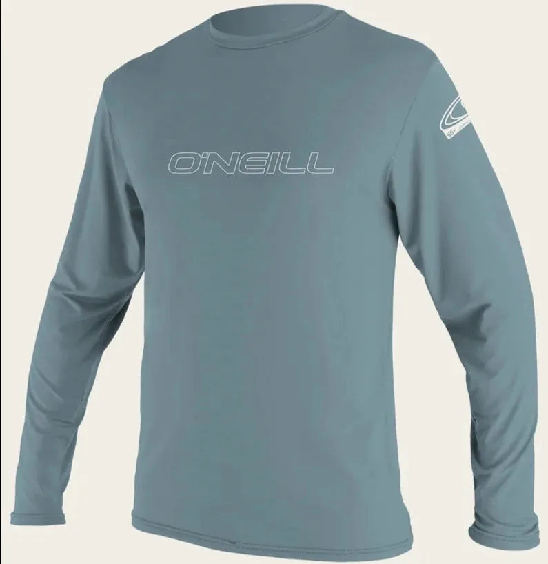 ONEILL Men's BASIC SKINS  L/S RASH TEE 4339 - DUSTY BLUE