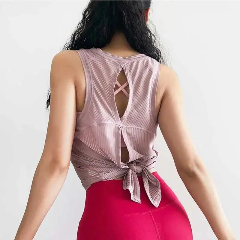 Open Back Gym Tank