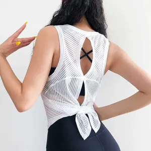 Open Back Gym Tank