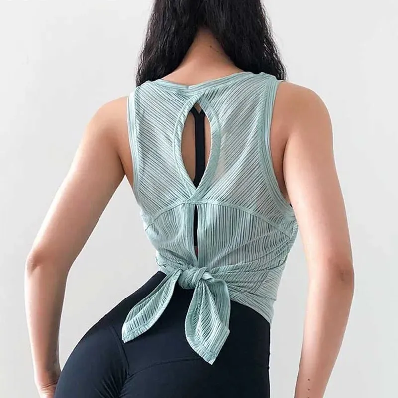 Open Back Gym Tank