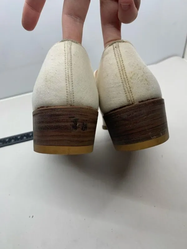 Original WW2 British Army Women's White Summer Shoes - ATS WAAF - Size 250s