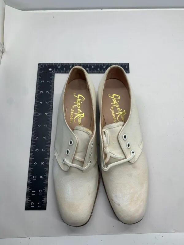 Original WW2 British Army Women's White Summer Shoes - ATS WAAF - Size 250s
