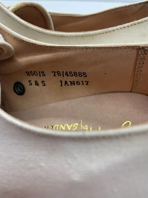 Original WW2 British Army Women's White Summer Shoes - ATS WAAF - Size 250s