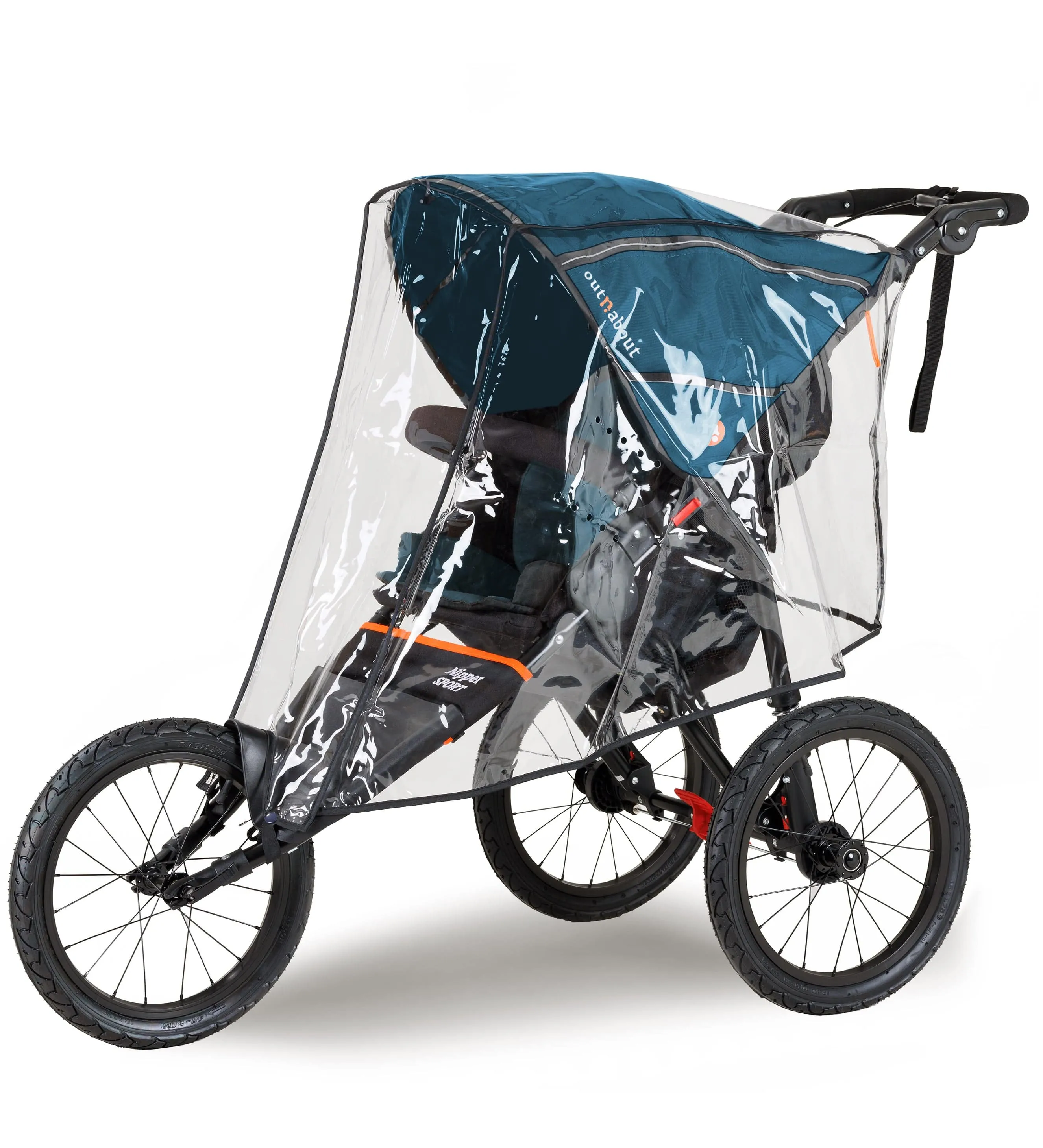 Out n About Nipper Sport V5 Single Pushchair with Footmuff - Highland Blue