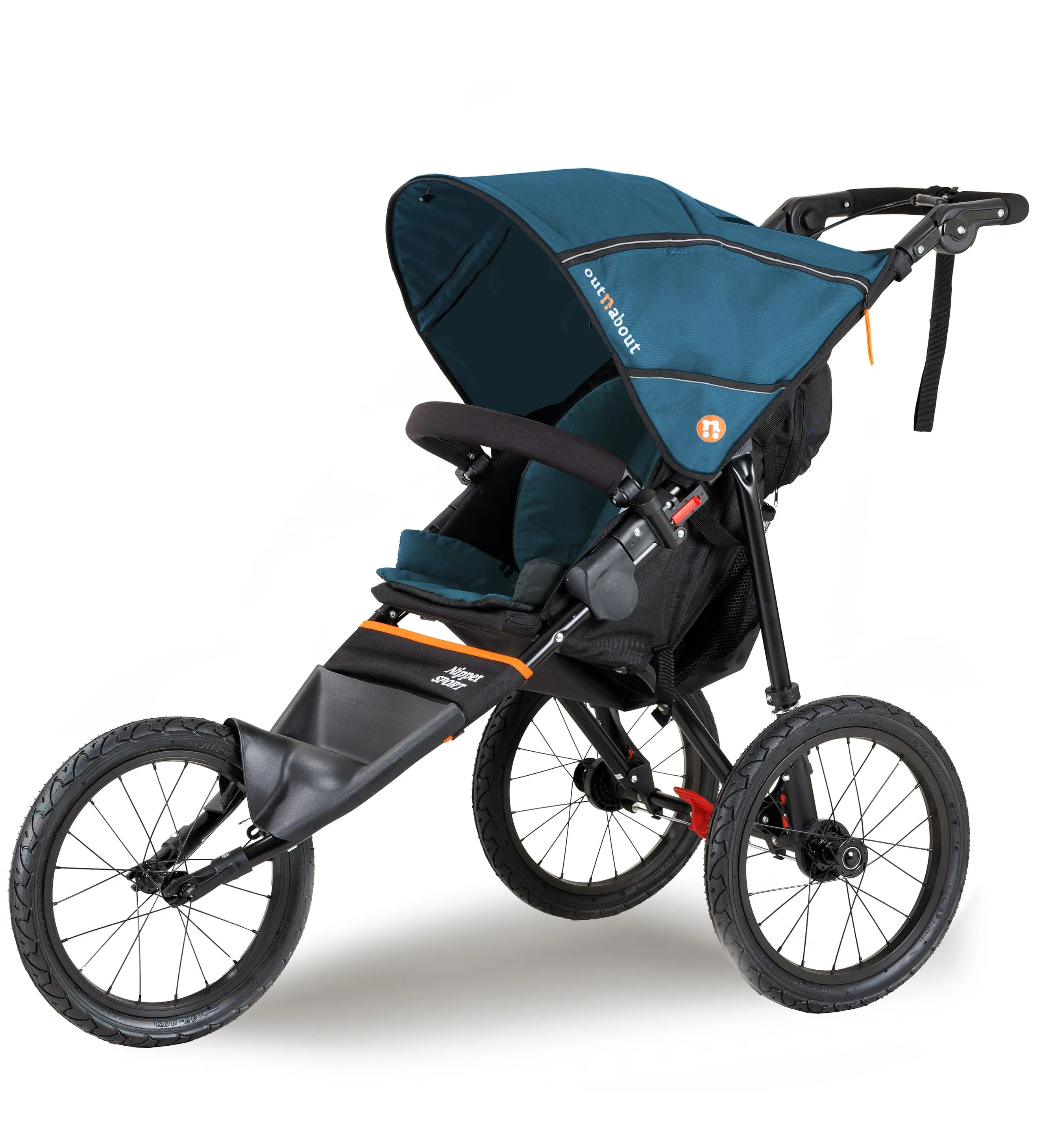 Out n About Nipper Sport V5 Single Pushchair with Footmuff - Highland Blue