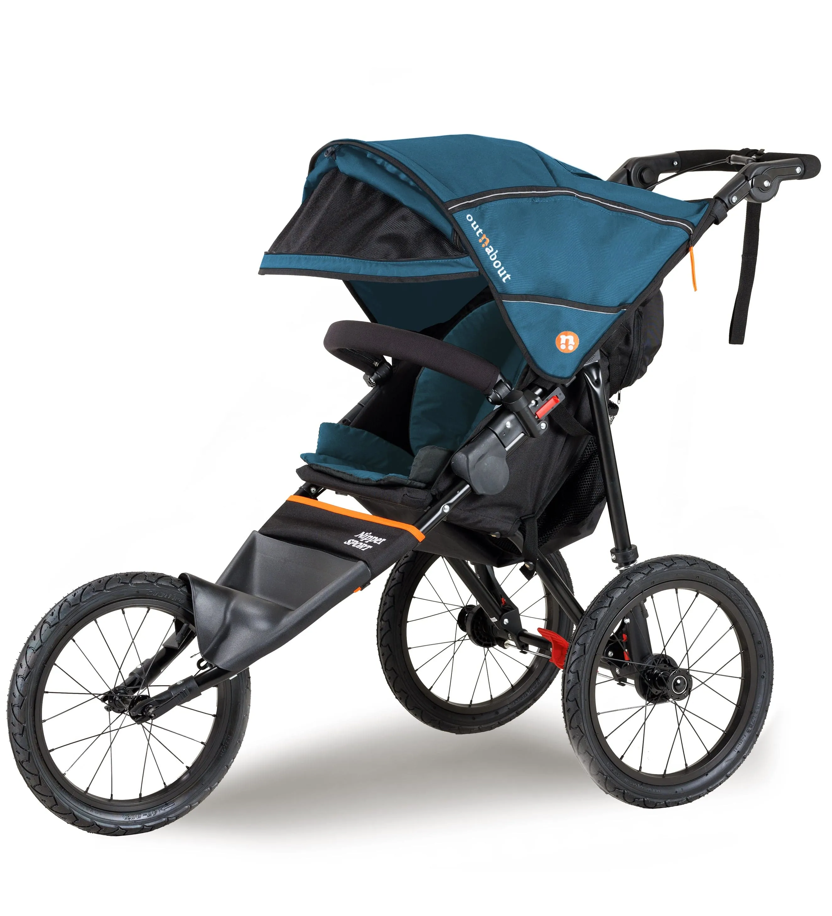 Out n About Nipper Sport V5 Single Pushchair with Footmuff - Highland Blue