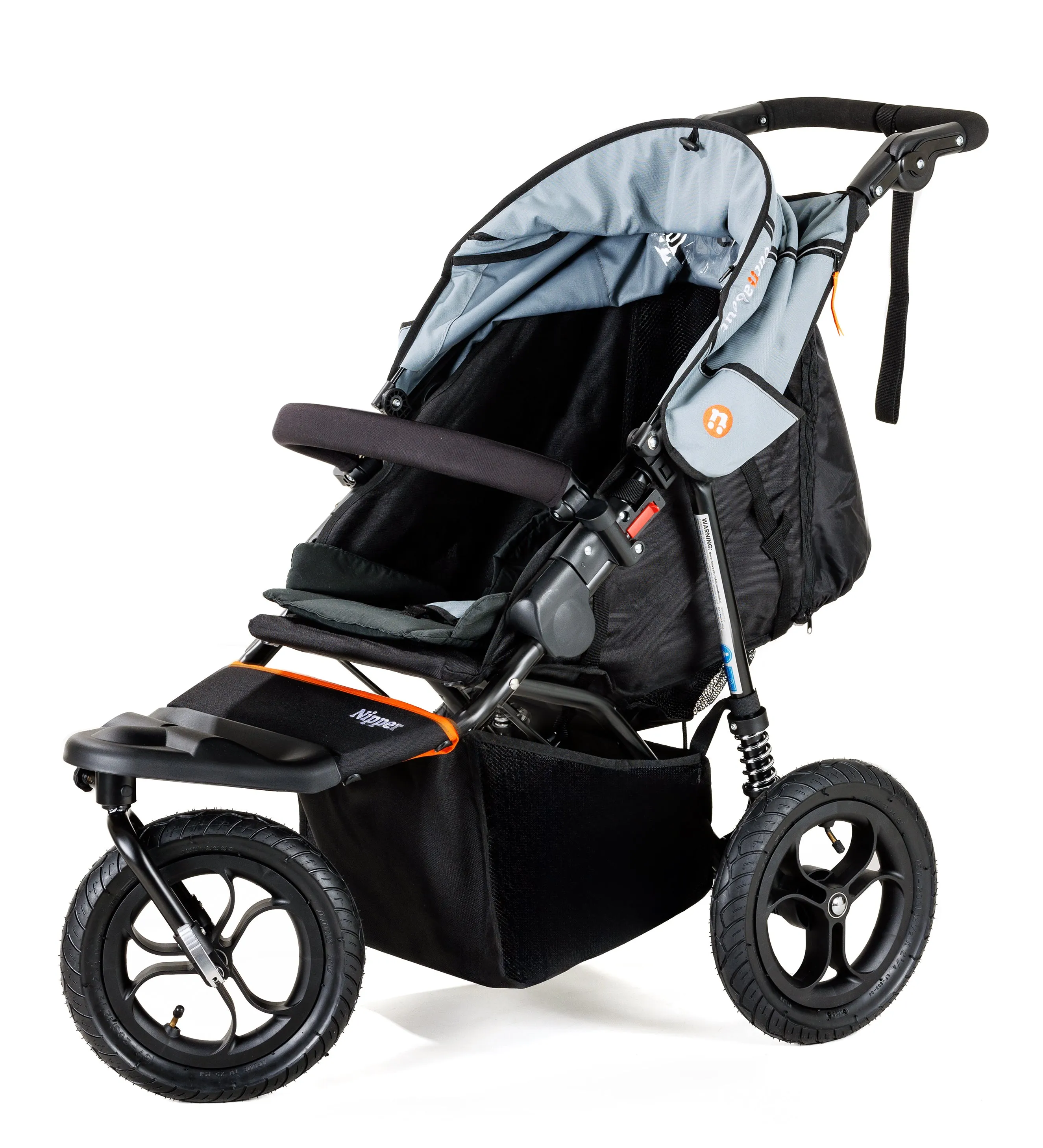 Out n About Single Nipper V5 - Rocksalt Grey - Please allow 7 days for delivery