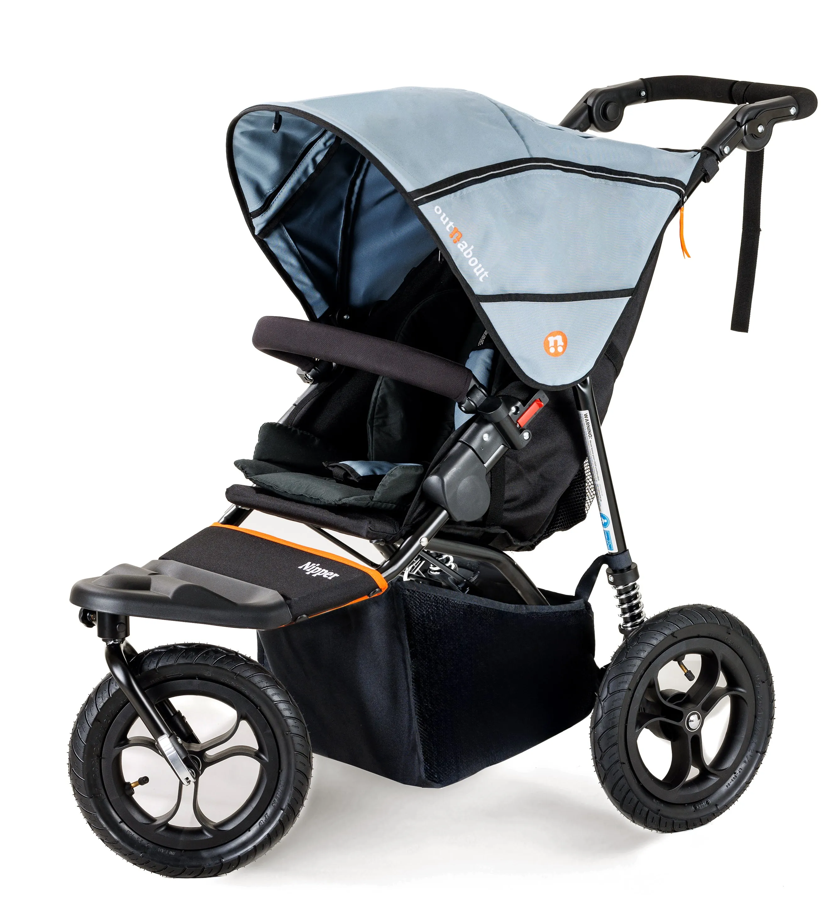 Out n About Single Nipper V5 - Rocksalt Grey - Please allow 7 days for delivery