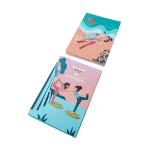 Partner Yoga Karten Illustriert für Kinder