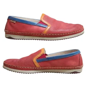 Pikolinos Red Leather Slip On Comfort Loafers Shoes Men's 11 11 1/2 US 45 EU