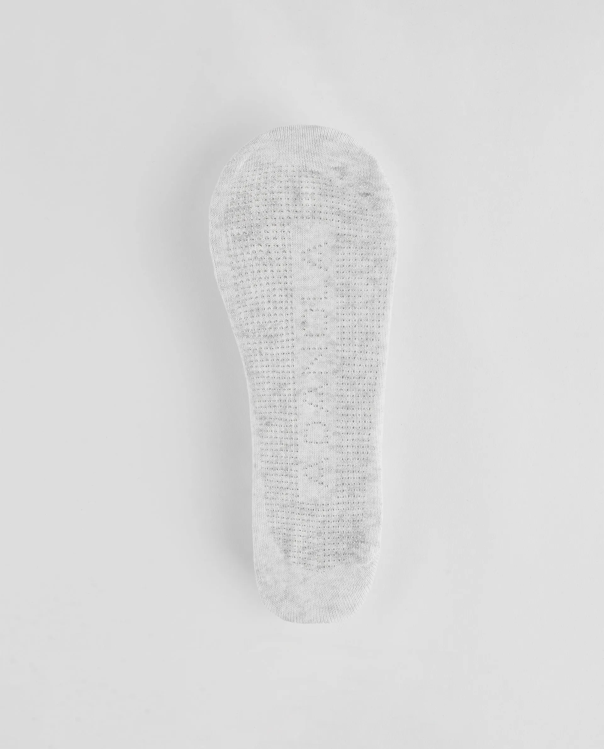 Pilates Grip Socks - Light Grey Melange