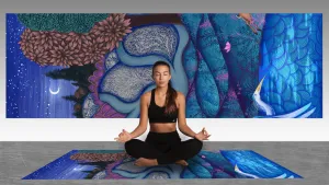 Pink Night Yoga Mat