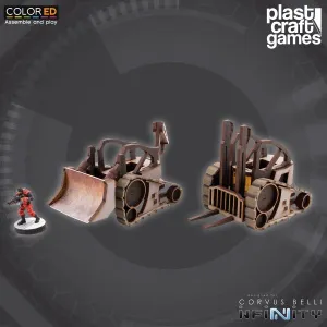 Plast Craft Games - Forklift and Bulldozer
