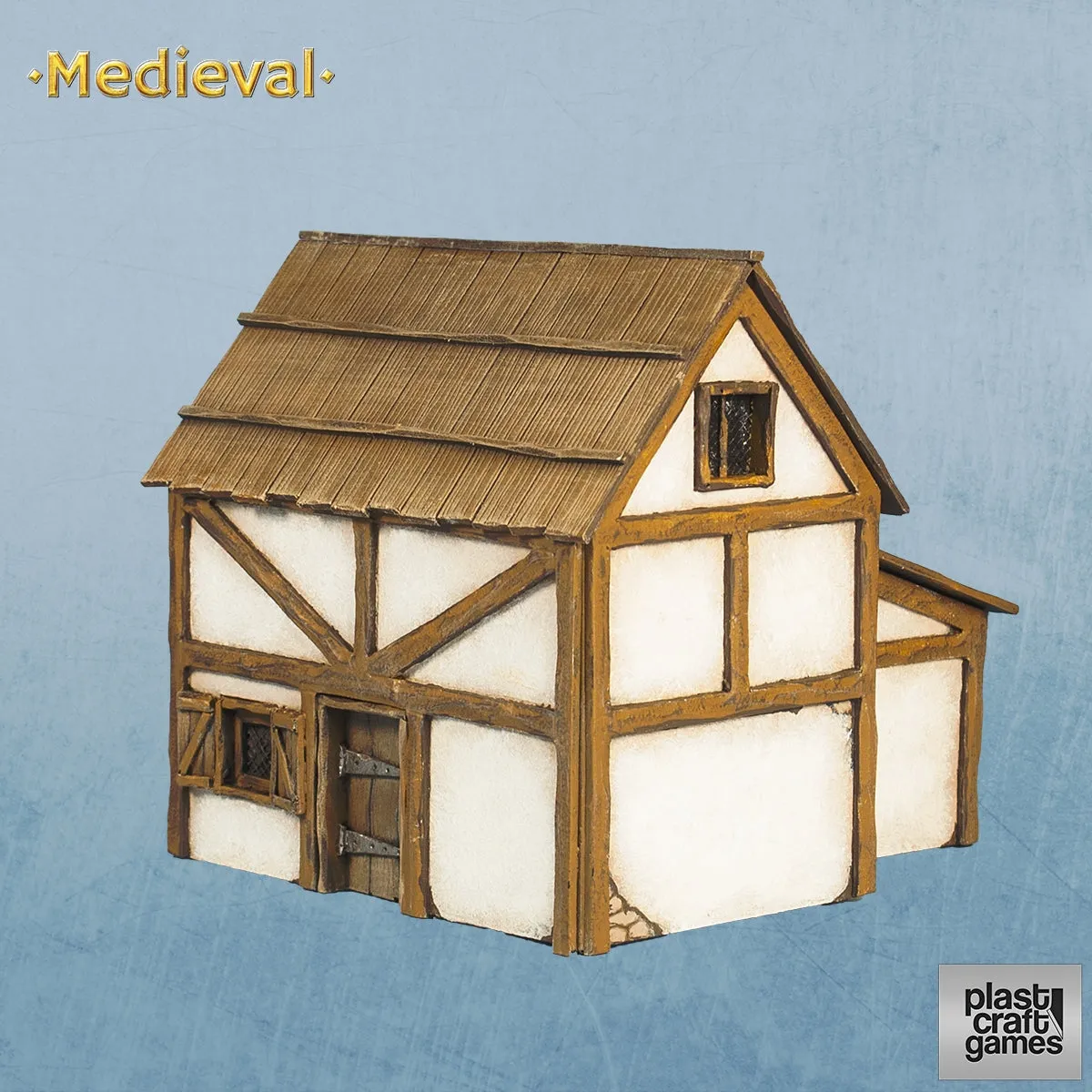 Plast Craft Games - MEDIEVAL HOUSE WITH ANNEX