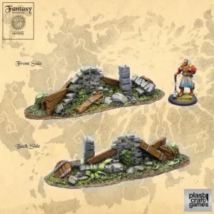 Plast Craft Games: Resin 28mm: ABANDONED BARRICADE