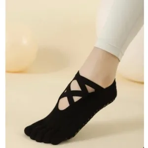 Premium Non Slip Yoga Socks - Black