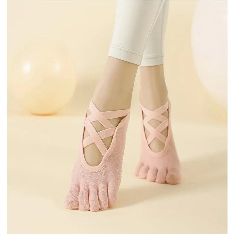 Premium Non Slip Yoga Socks - Black