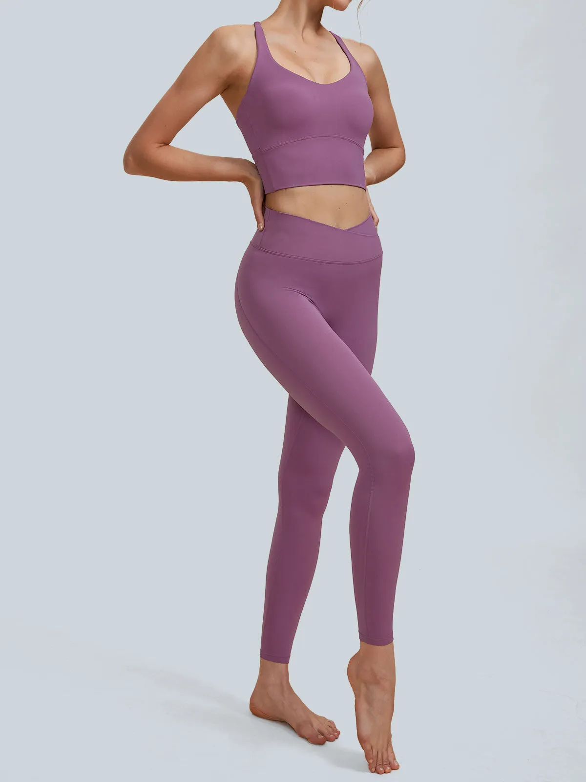 Purple High Waisted Leggings